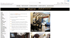Desktop Screenshot of dhakasnob.com
